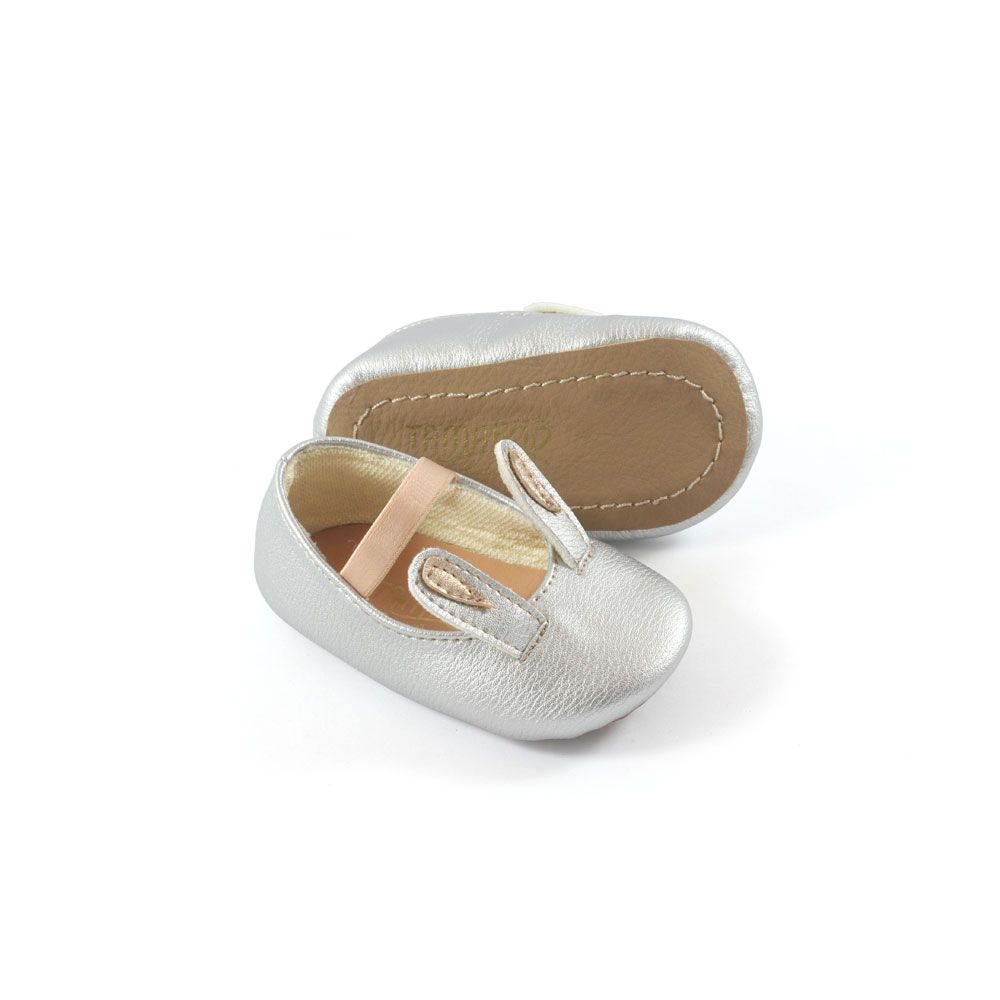 Sepatu Bayi Prewalker Antislip Tamagoo - Bunny Silver Ringan & fleksibel - 3