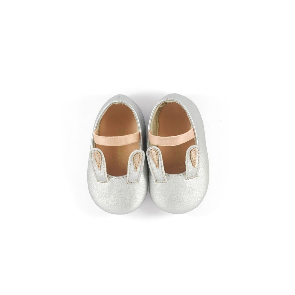 Sepatu Bayi Prewalker Antislip Tamagoo - Bunny Silver Ringan & fleksibel - 4