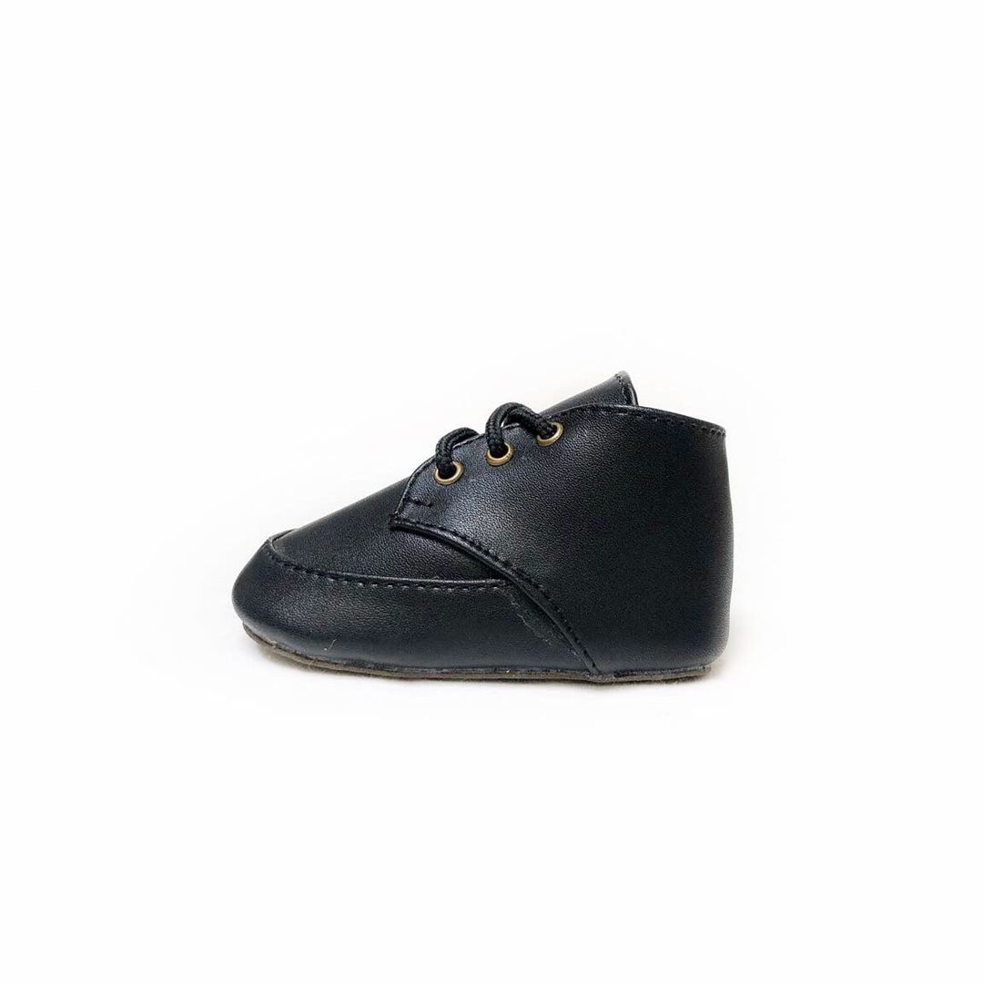 Tamagoo Sepatu bayi Prewalker Antislip - Tommy Black Boots Series Classic & Comfort - 2