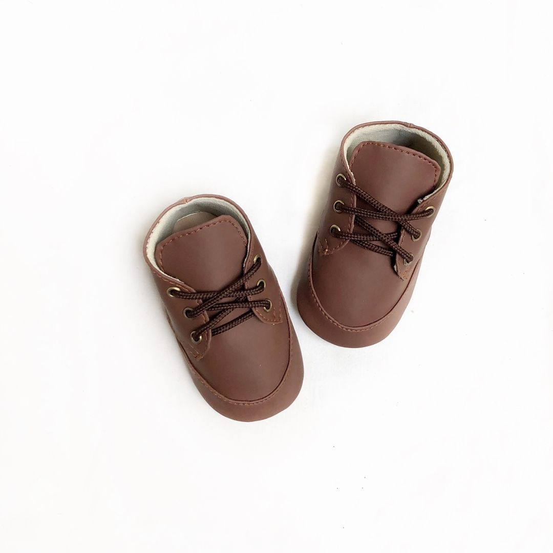 Tamagoo Sepatu bayi Prewalker Antislip - Tommy Brown Boots Series Classic & Comfort - 4