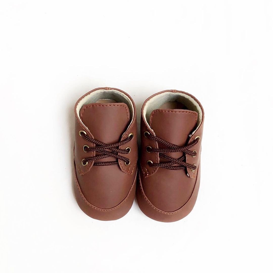 Tamagoo Sepatu bayi Prewalker Antislip - Tommy Brown Boots Series Classic & Comfort - 1