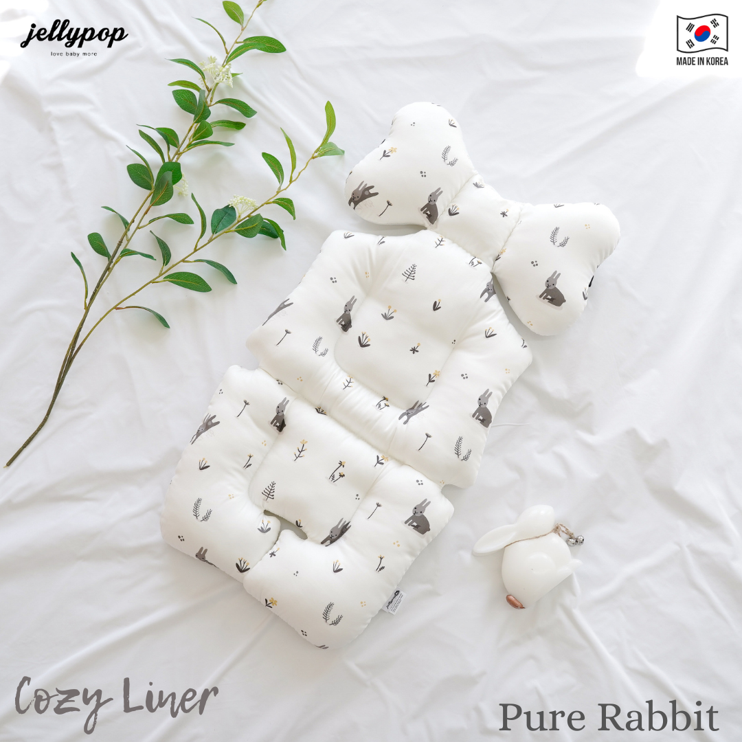 Jellypop Cozy Liner Pure Rabbit - Alas Stroller anak - 4