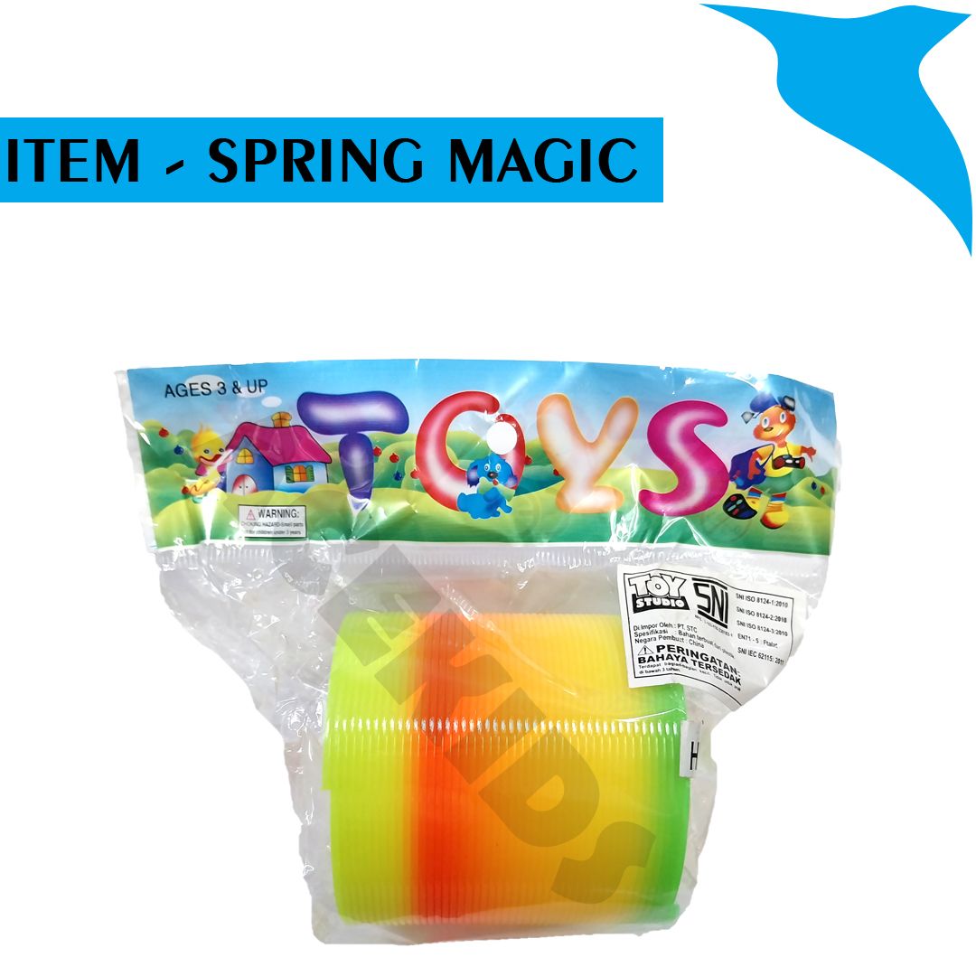 Acekids Mainan Anak Magic Spring Rainbow Peer Pir Plastik Murah Original - HX103 - 2