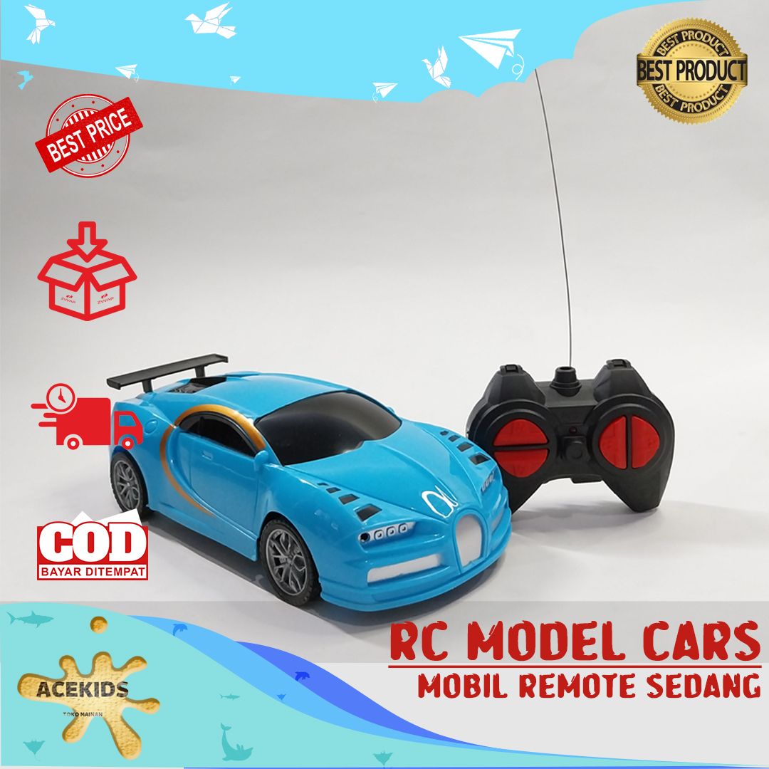 Acekids Mainan Anak Mobil Remote Bugatti RC Car Murah Original - 990-158 - 1