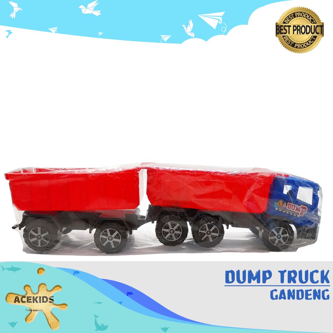 Mainan Truck Gandeng Truk Pasir Scania Skala Sedang Mainan Laki - BSG2022 - 1