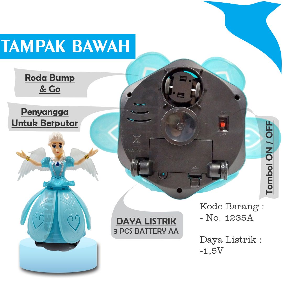 Acekids Mainan Anak Boneka Lampu Menari Boneka Angel Girl Murah Original - HX132 - 4