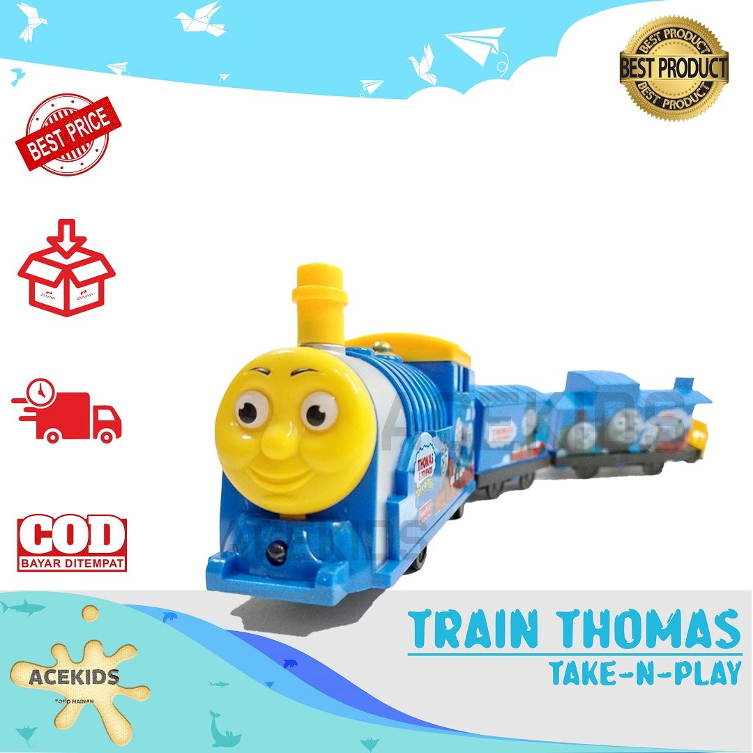 Acekids Mainan Train Kereta Thomas Kereta Cepat Tanpa Rel Kereta - 8014 - 1