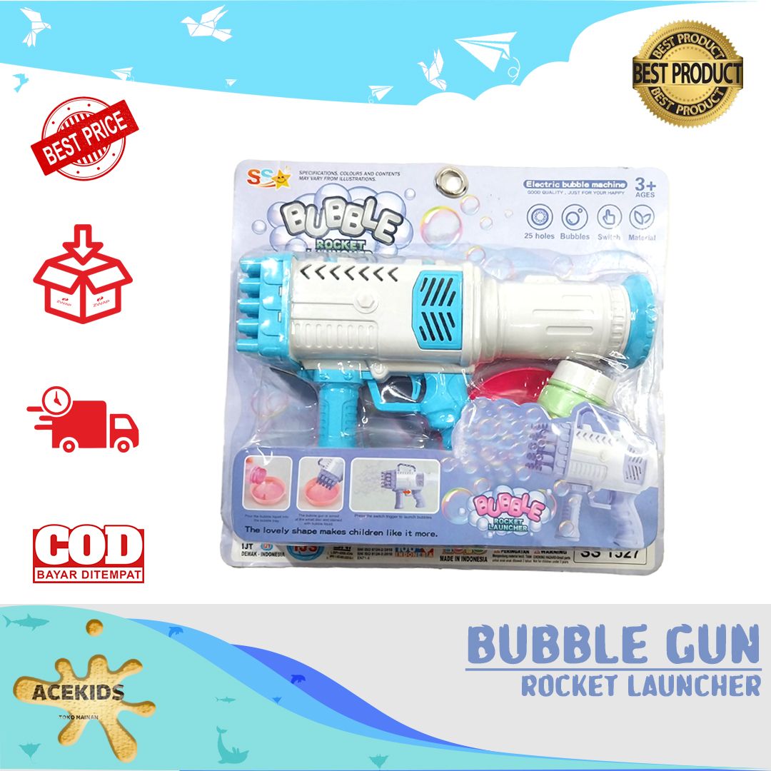 Mainan Gelembung Bubble Gun atau Pistol Peniup Gelembung Murah Original - SS1527 - 1