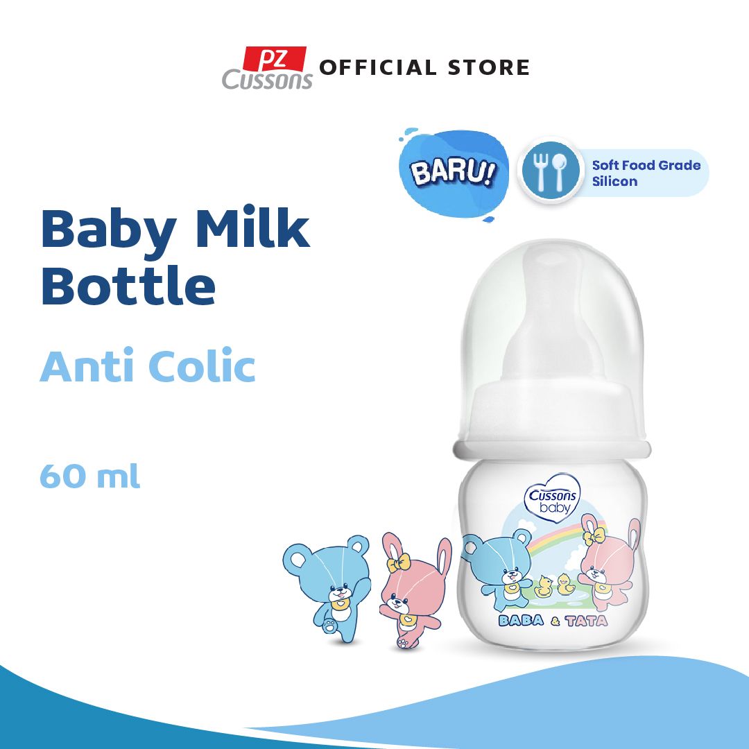 Cussons Baby Milk Bottle PP Anti Colic - Botol Susu - Dot Bayi 60ml - 1