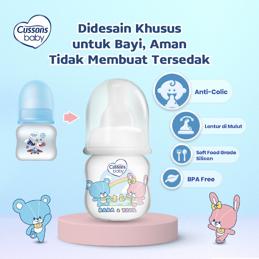 Cussons Baby Milk Bottle PP Anti Colic - Botol Susu - Dot Bayi 60ml - 2