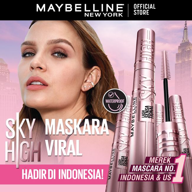Maybelline Lash Sensational Sky High Mascara Free Make Up Remover - 2