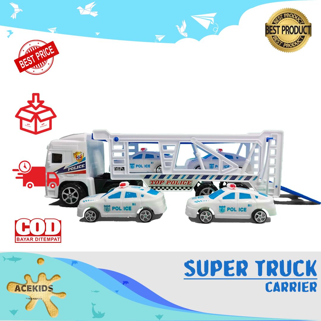 Acekids Mainan Truk Kontener Container Super Truck Carrier Murah Original - 2016 - 1