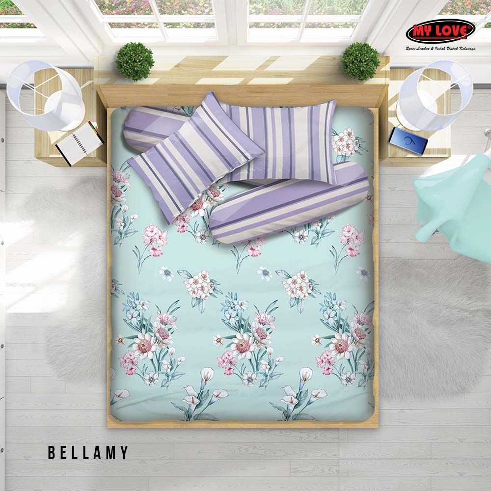 ALL NEW MY LOVE Sprei Super King Fitted 200x200 Bellamy - 1
