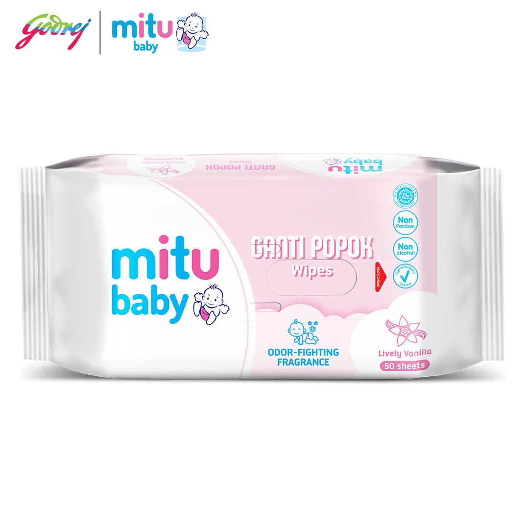 Mitu Baby Tisu Basah Ganti Popok Lively Vanilla 50'S Beli 1 Gratis 1 - Tisu Basah Bayi x2 - 3