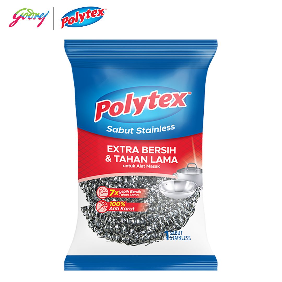 Polytex Sabut Stainless Extra Bersih & Tahan Lama x3 - 2