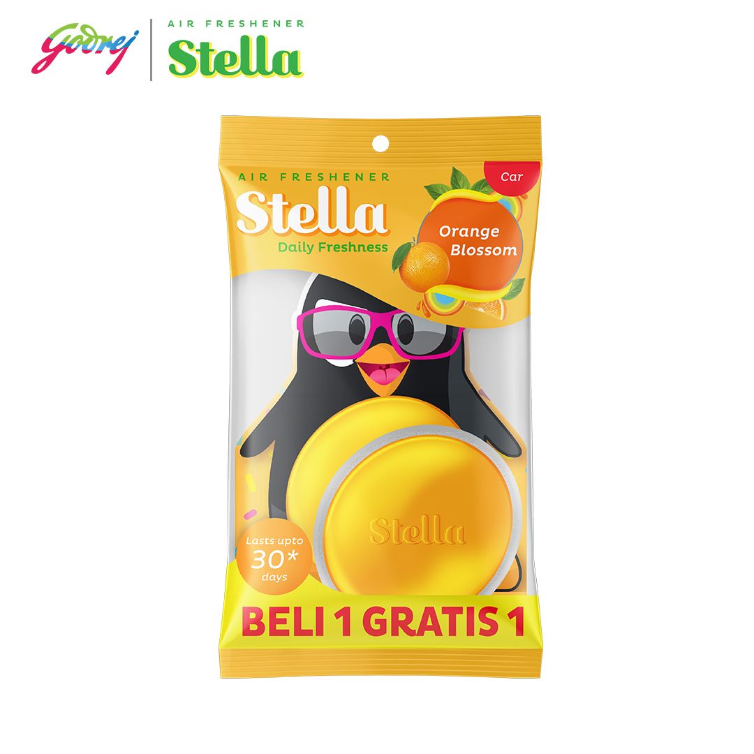 Stella Daily Freshness Car Orange Blossom Beli 1 Gratis 1 - Pengharum Mobil x2 - 2