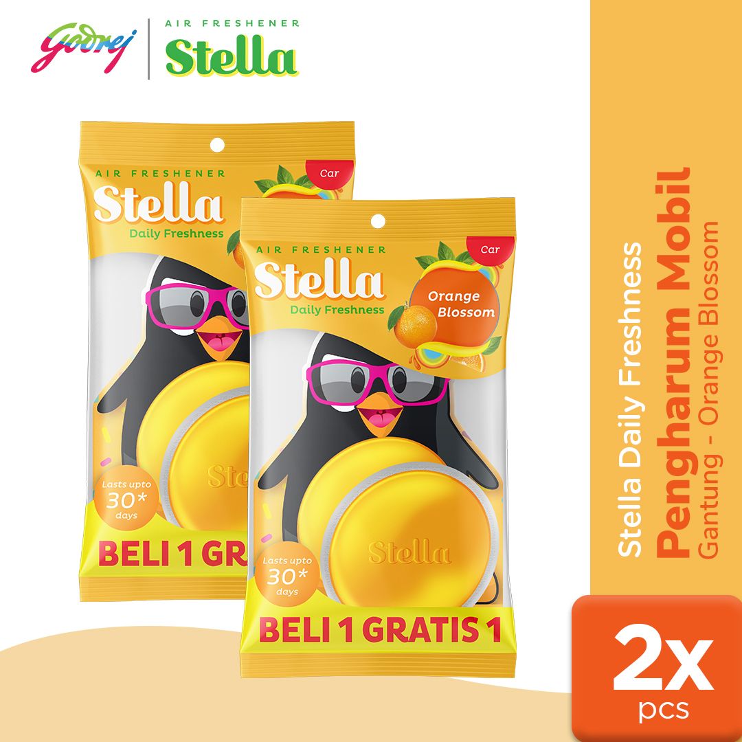 Stella Daily Freshness Car Orange Blossom Beli 1 Gratis 1 - Pengharum Mobil x2 - 1