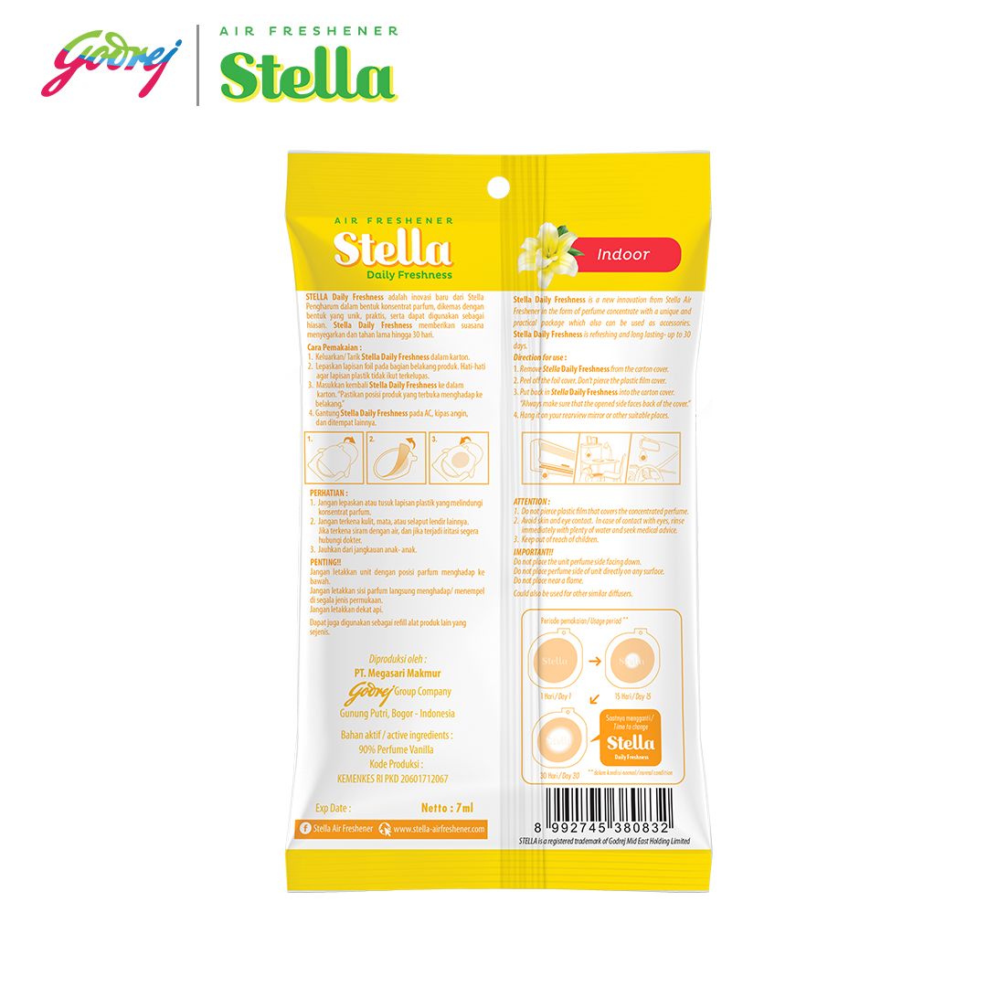 Stella Daily Freshness Indoor Vanilla 7ml - Pengharum Ruangan x2 - 3