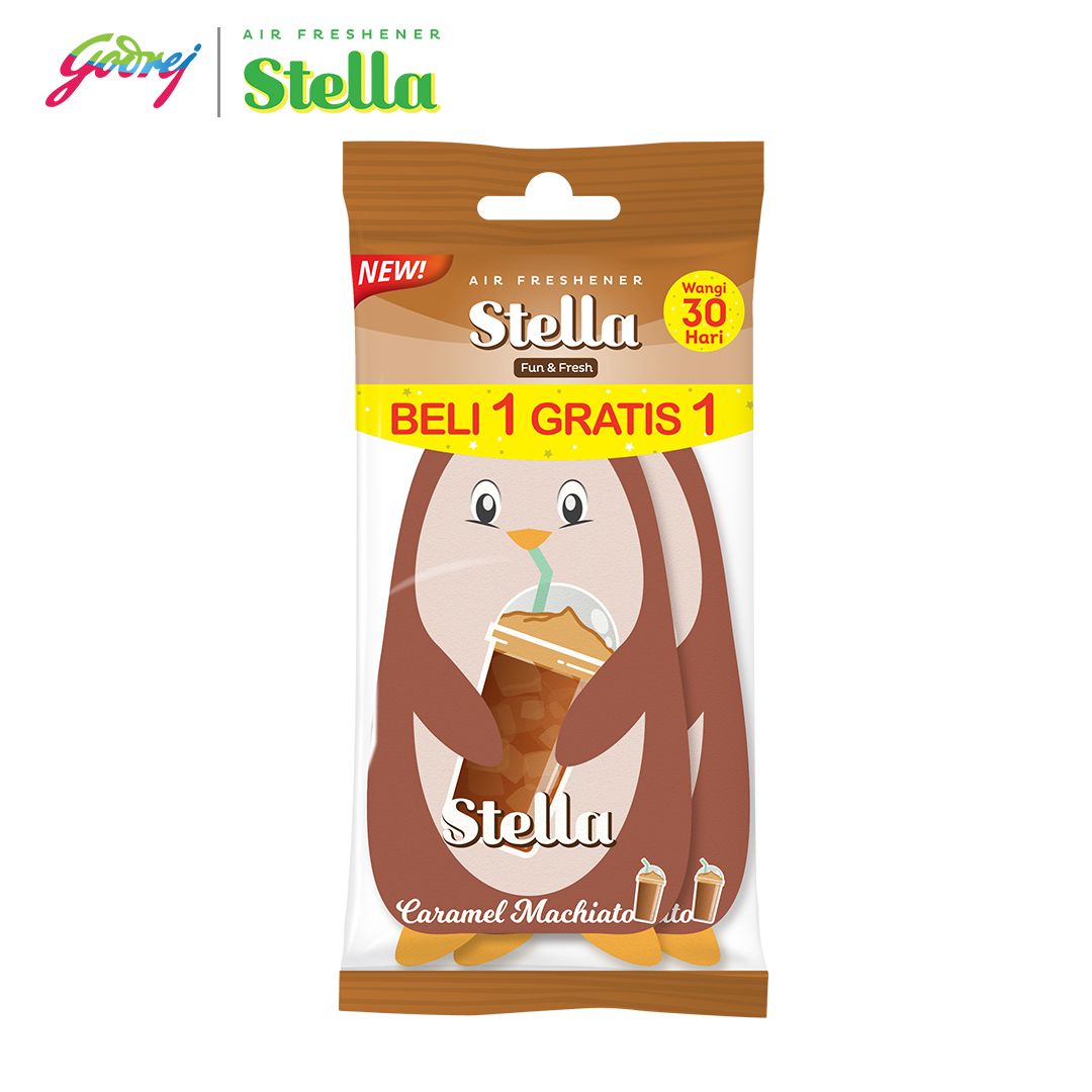 Stella Fun & Fresh Caramel Machiato 20gr Beli 1 Gratis 1 - Pengharum Mobil x2 - 2