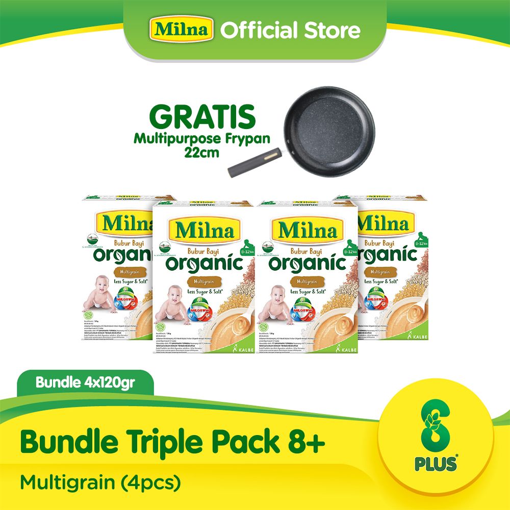 Triple Pack Milna Bubur Organik 8+ Free Teflon - 1