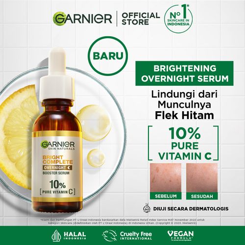 Garnier Bright Complete Overnight Serum 30ml - 1
