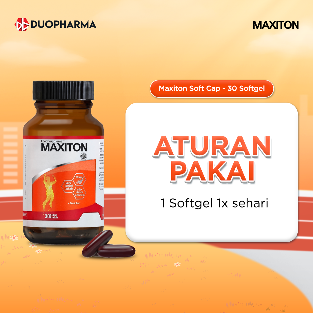 [Twin Pack] Maxiton 30 Softgel - Multivitamin Mineral & Panax Ginseng - 3