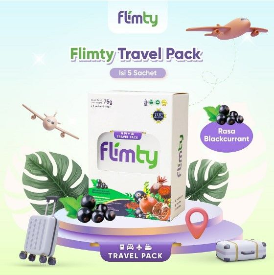 Flimty Fiber Travel Pack (5 Sachet) - Blackcurrant - 1