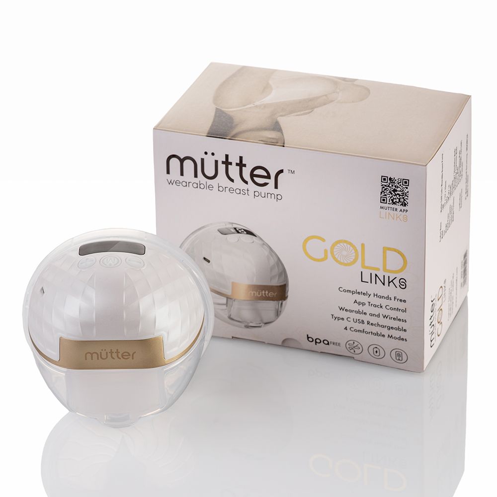 MUTTER GOLD LINKS Pompa ASI Elektrik Smart Handsfree Breast Pump - Warna Gold - 4