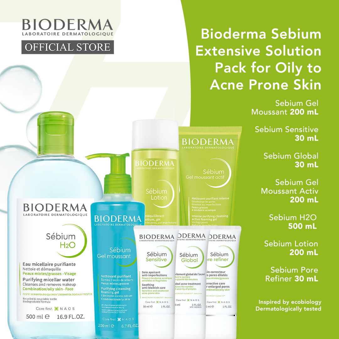 Bioderma Sebium Extensive Solution Pack for Oily to Acne Prone Skin - 1