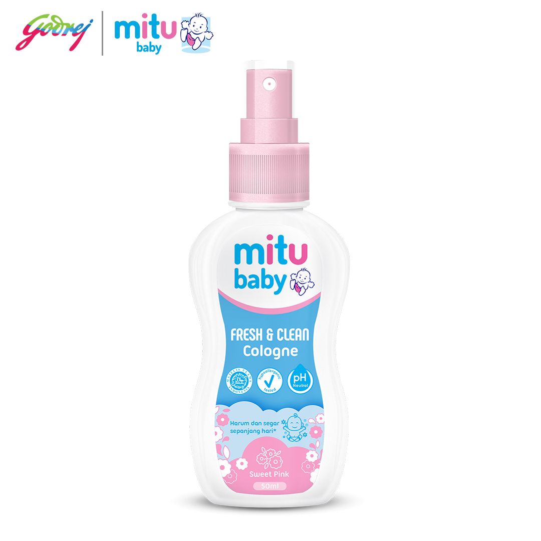 Mitu Baby Cologne Sweet Pink Spray 50ml - Parfum Bayi x2 - 2