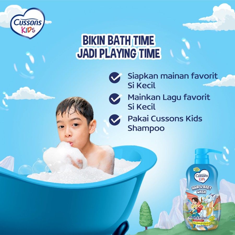 Cussons Kids Bath & Play Time 1 - Wash Shampoo. Cologne. Pasta Gigi Orange FREE Mainan Anak - 5