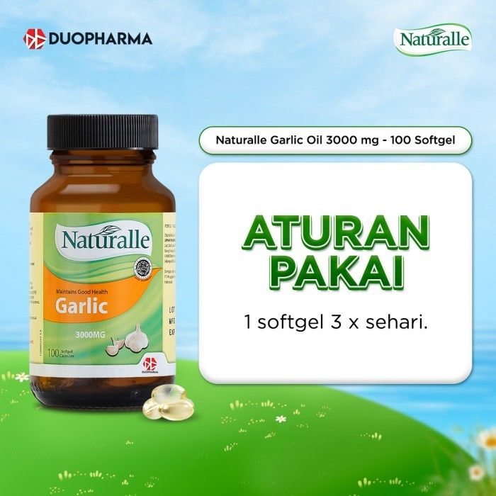 [Twin Pack] Naturalle Garlic Oil 100 Softgel - Menormalkan Hipertensi - 2
