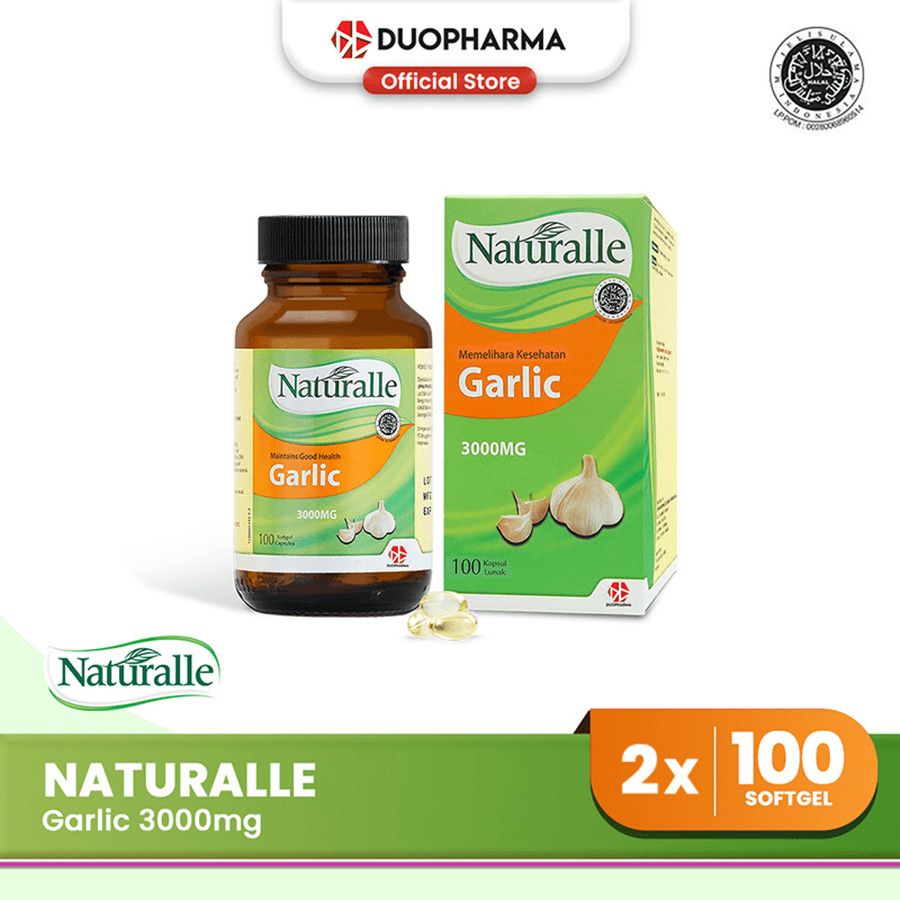 [Twin Pack] Naturalle Garlic Oil 100 Softgel - Menormalkan Hipertensi - 1