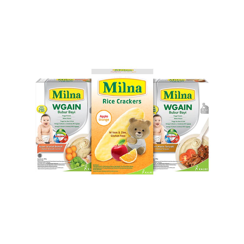 Paket Milna WGAIN + Milna Rice Crackers - 2