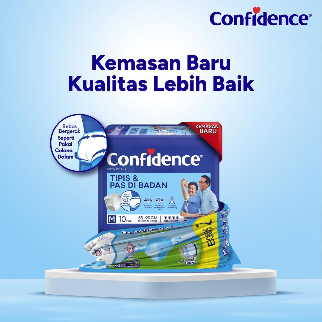 Confidence Popok Dewasa Celana Tipis & Pas E-Pack XL 36 - 5