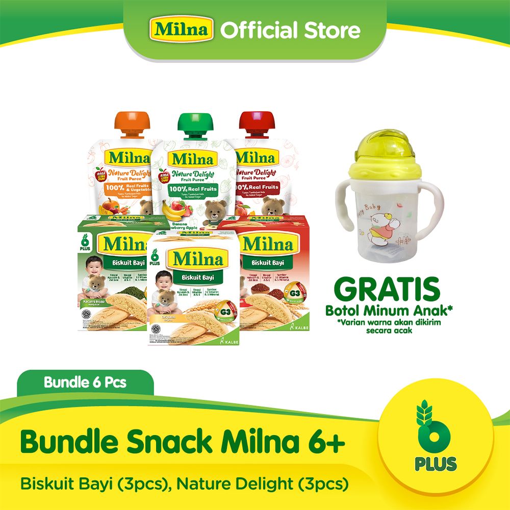 Bundle Snack Milna 6+ Free Botol Minum Anak - 1