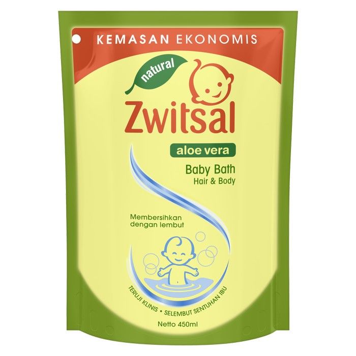 Zwitsal Baby Bath Hair and Body 450ml Twinpack - 1 Karton - 1