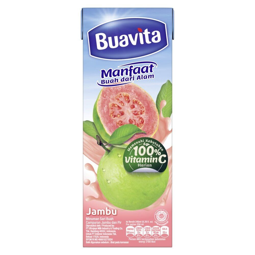 Buavita Juice Guava 250Ml - 1 Karton - 2