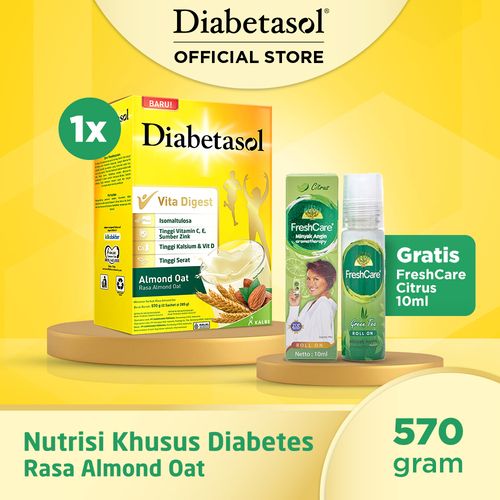 Buy 1 Diabetasol Almond 570g Free FreshCare Citrus 10ml - 1