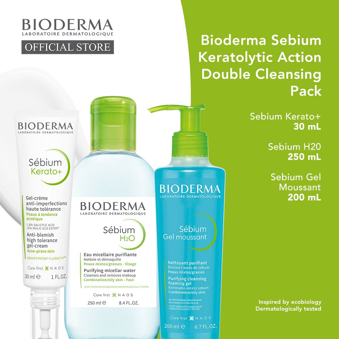 Bioderma Sebium Keratolytic Action Double Cleansing Pack - 1