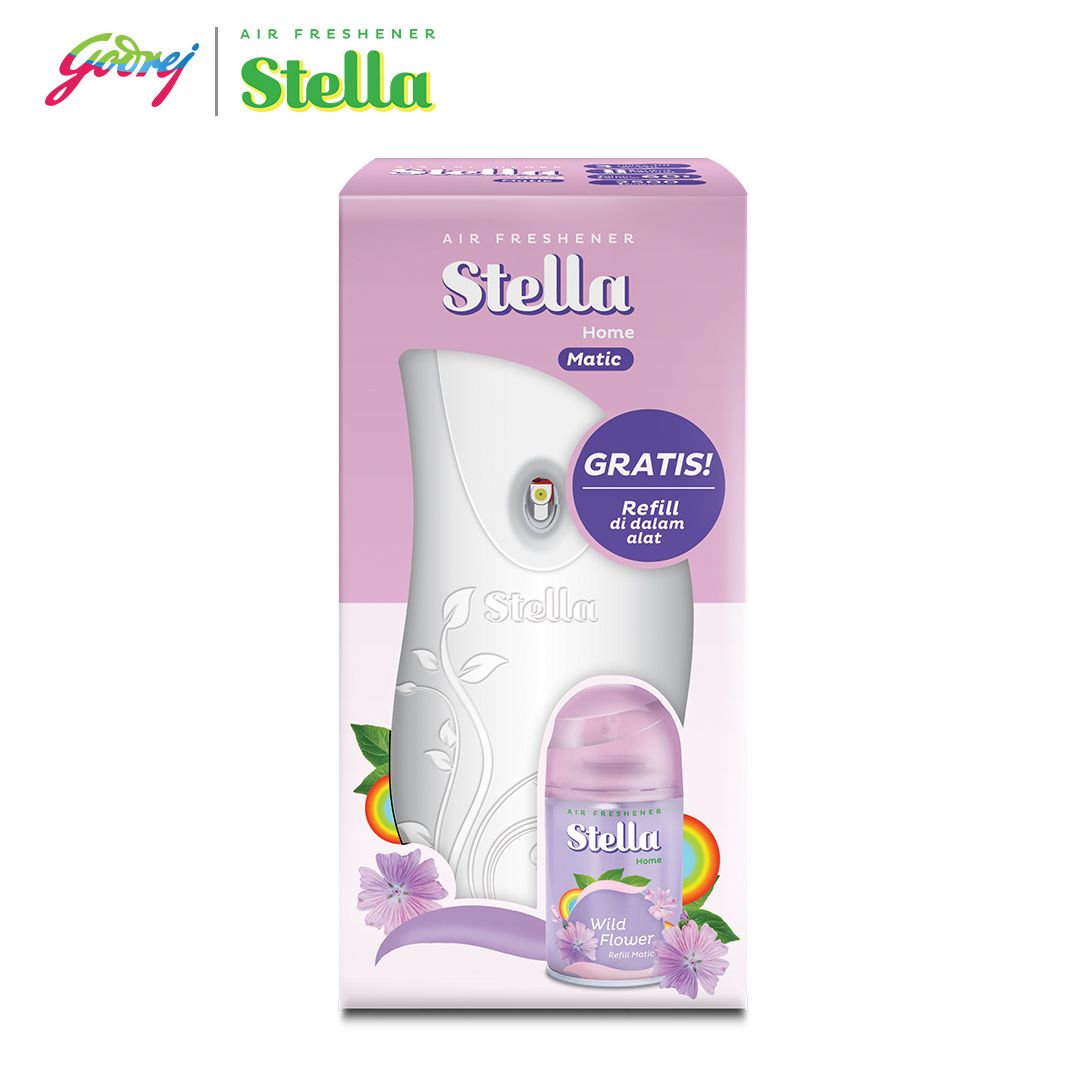 [PAKET HEMAT] Stella Matic Box Set + Stella Pocket Bathroom Purple Dream 10 gr - 2
