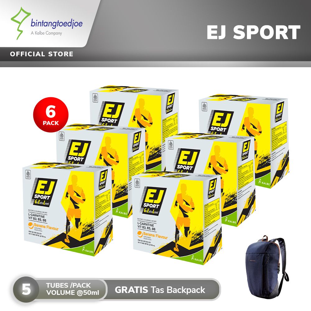 EJ Sport 6 Pack - Energy Gel - Free Backpack - 2