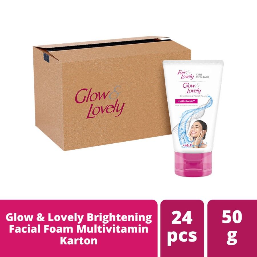 Glow & Lovely Brightening Facial Foam Multivitamin 50G - 1 Karton - 1