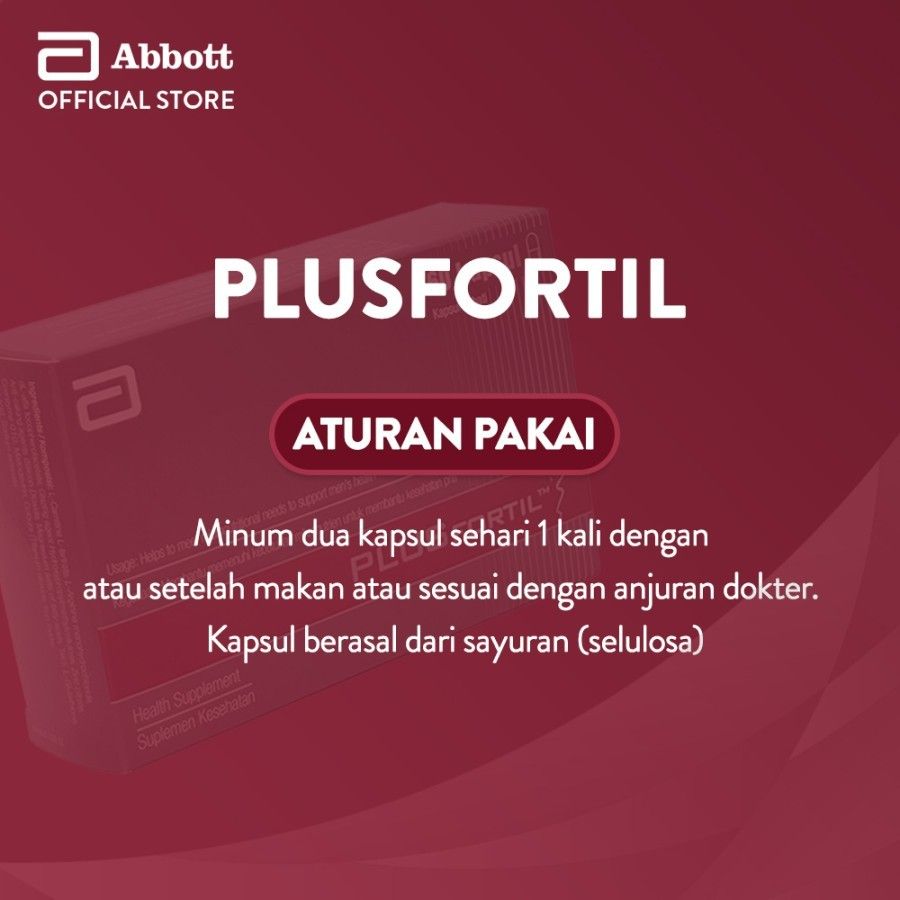 Abbott [Twin Pack] Plusfortil 60 kapsul-Vit Kesuburan Pria Free Tumblr - 4