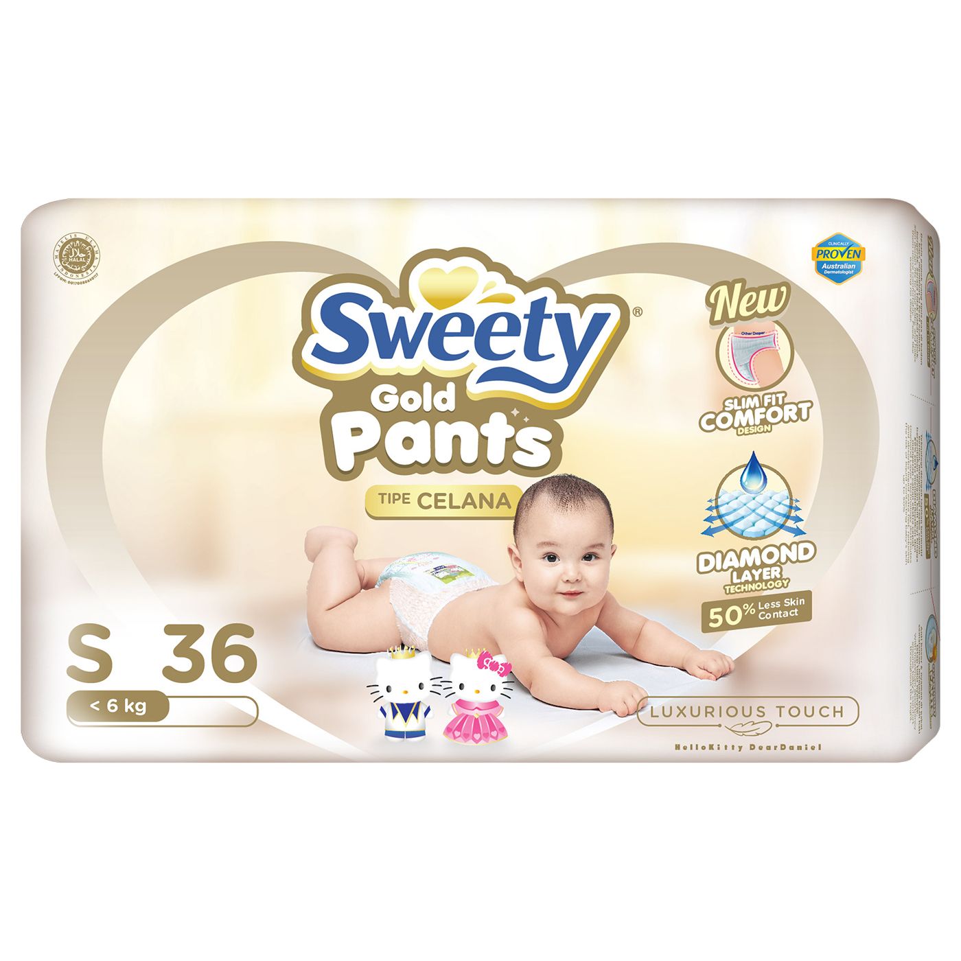 Sweety Pantz Gold Regular Pack S 36 - 2