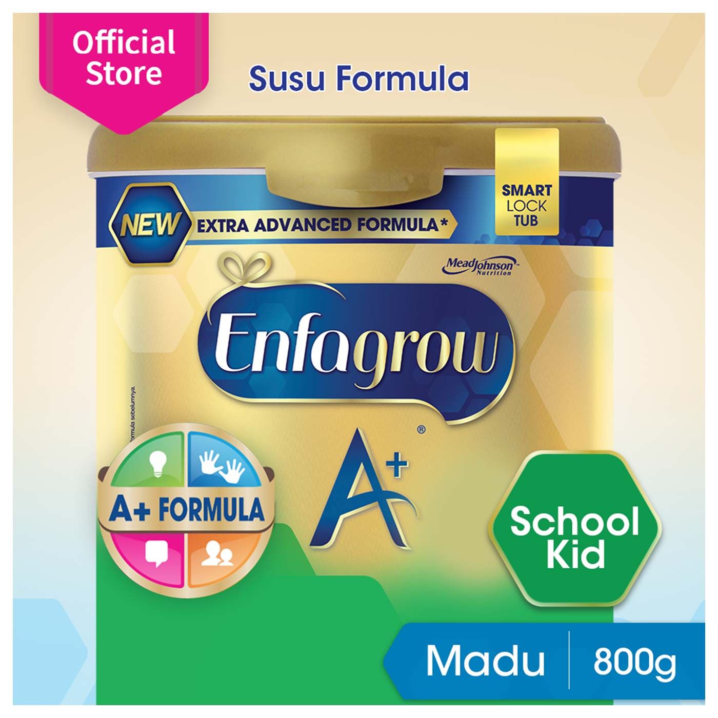 Enfagrow A+4 Susu Formula Pertumbuhan Balita-Madu-800g New - 1