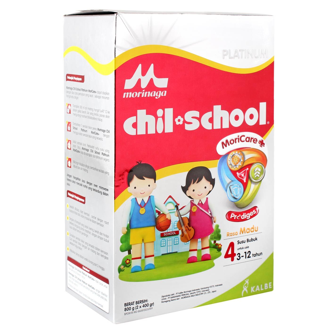 Morinaga Chil School Platinum Moricare  Madu 800gr Box - 2