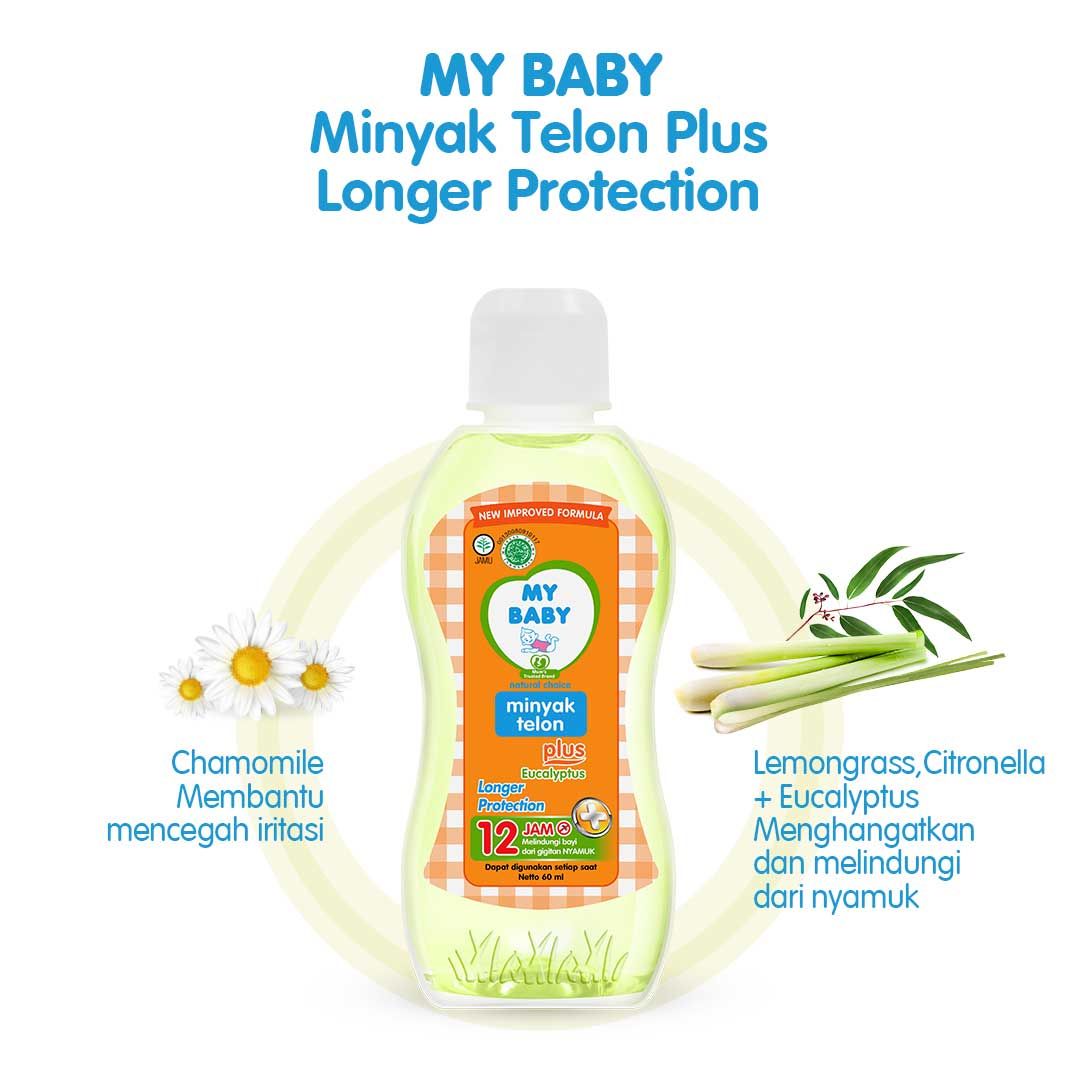 My Baby Minyak Telon Plus Longer Protection 60ml - 4
