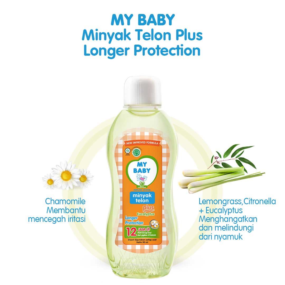 My Baby Minyak Telon Plus Longer Protection 90ml - 4