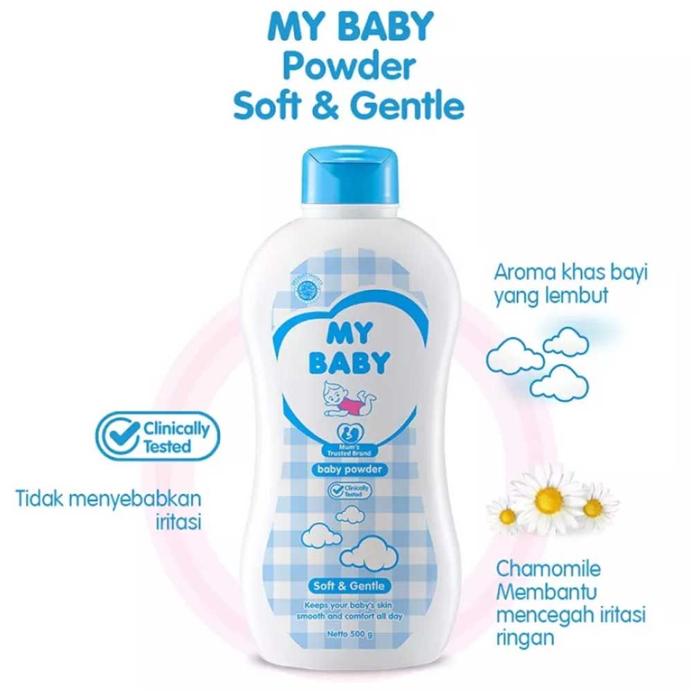 My Baby Powder Soft & Gentle 500gr - 4